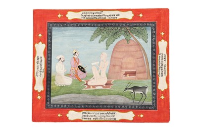 Lot 318 - A RAJPUT PRINCE SEEKING ADVICE FROM A SADHU