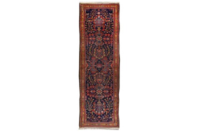 Lot 4 - A HAMADAN-MALAYIR RUNNER, WEST PERSIA
