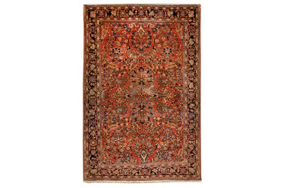 Lot 58 - AN ANTIQUE SAROUK RUG, WEST PERSIA