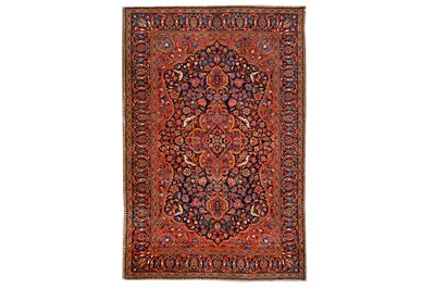 Lot 44 - A VERY FINE KASHAN RUG, CENTRAL PERSIA
