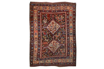 Lot 72 - AN  ANTIQUE HAMSEH RUG, SOUTH-WEST PERSIA