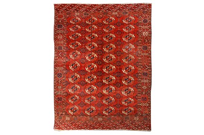 Lot 76 - A FINE ANTIQUE TEKKE MAIN CARPET, TURKMENISTAN