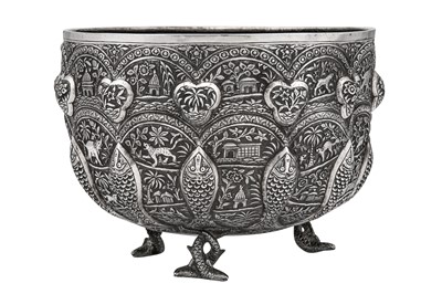 Lot 131 - A late 19th / early 20th century Anglo – Indian Raj unmarked silver bowl, Lucknow circa 1900