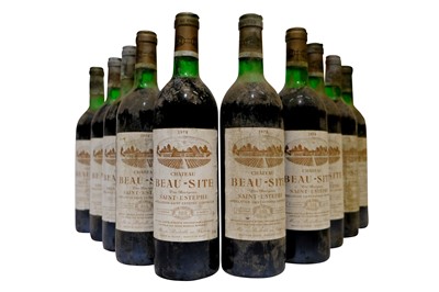 Lot 128 - Chateau Beau-site, Saint-Estephe, Cru Bourgeois 1978