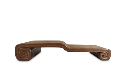 Lot 691 - A CHINESE CHIMU 'SCROLL' STAND.