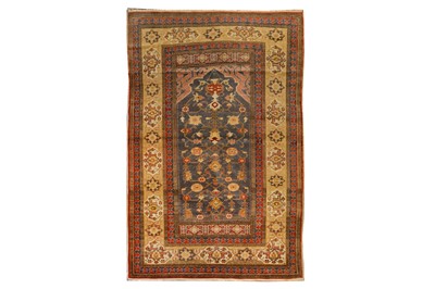 Lot 43 - A FINE PANDERMA PRAYER RUG WITH TRANSYLVANIAN DESIGN, TURKEY