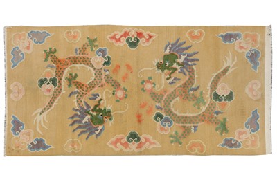 Lot 40 - A TIBETAN RUG