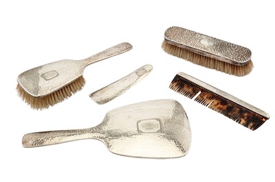 Lot 17 - An early 20th century American sterling silver dressing table set, Connecticut circa 1920 by R. Wallace & Sons