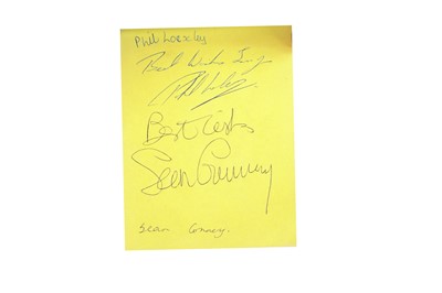 Lot 116 - Autograph Album.- Incl. Sean Connery
