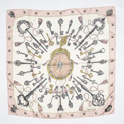 Lot 167 - Hermes 'Les Cles' Silk Scarf