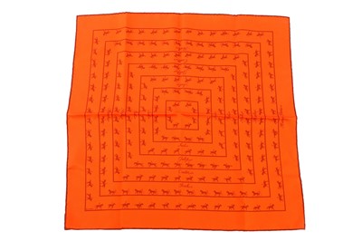 Lot 156 - Hermes Horses Silk Pocket Square