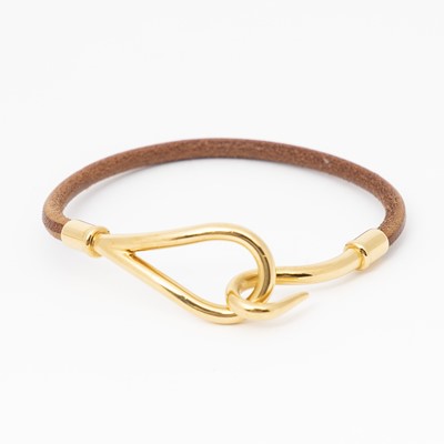 Lot 171 - Hermes Tan Single Tour Jumbo Bracelet