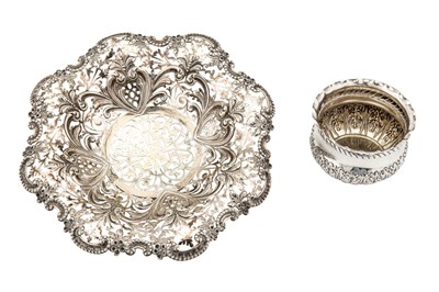 Lot 165 - An Edwardian sterling silver pierced bon bon basket, Sheffield 1902 by James Dixon and Sons