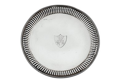 Lot 308 - A Victorian sterling silver teapot stand, London 1893 by Charles Boyton