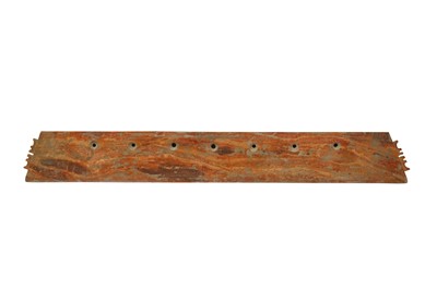 Lot 479 - A LARGE CHINESE RUSSET JADE CEREMONIAL BLADE