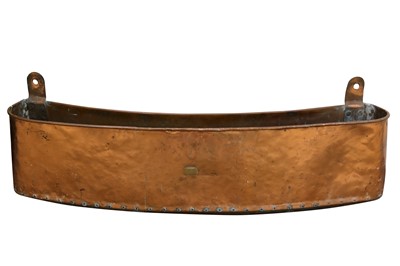 Lot 357 - A copper wall mounted Fullers Griffin brewery planter