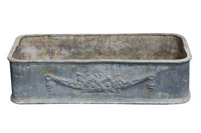 Lot 460 - A pair of early 19th Century Georgian rectangular lead planters