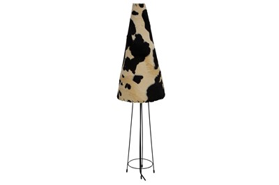 Lot 126 - A contemporary cow hide table lamp
