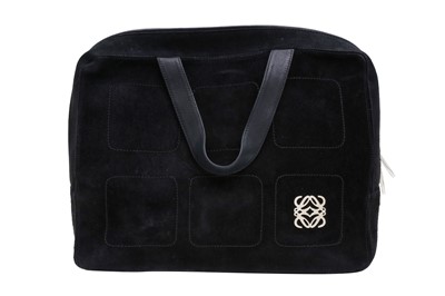 Lot 254 - Loewe Black Anagram Stitch Tote