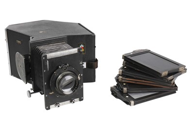 Lot 22 - A Reckmeier & Schunemann 'One Shot' 5 x 7" Three Colour Camera