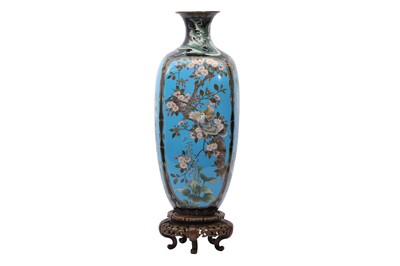 Lot 782 - A JAPANESE CLOISONNÉ VASE BY GOTO.