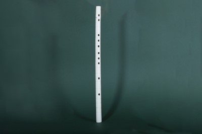 Lot 13 - AN EXCEPTIONALLY RARE CHINESE BLANC-DE-CHINE FLUTE.