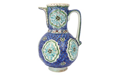 Lot 225 - A KUTAHYA POTTERY JUG