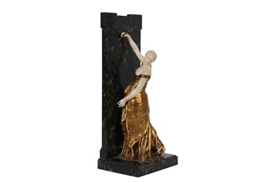 Lot 134 - LOUIS-ERNEST BARRIAS (FRENCH 1841-1905): 'LA RECONNAISSANCE' CAST BY SUSSE FRERES