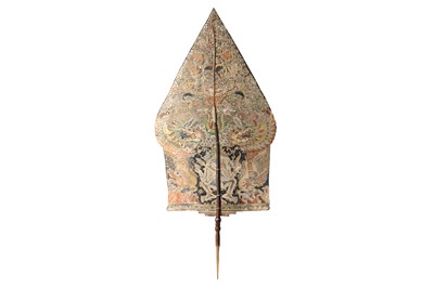 Lot 386 - A JAVANESE WAYANG PURWA SHADOW PUPPET WITH MONSTERS