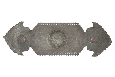 Lot 269 - A LARGE LATE QAJAR BRONZE INKWELL