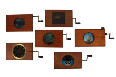 Lot 60 - A Good Selection of Mahogany Rackwork Magic Lantern Slides