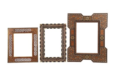 Lot 223 - λ THREE WOODEN FRAMES