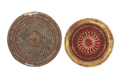 Lot 268 - TWO PORTABLE CIRCULAR MIRRORS