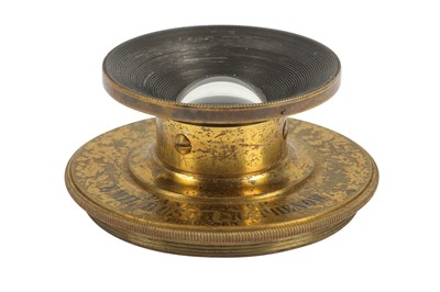 Lot 1 - An Emil Busch Pantoscop Early Wide Angle Brass Lens