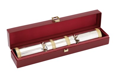Lot 45 - A cased Elizabeth II parcel-gilt sterling silver novelty box, London 1994 by JC (untraced)