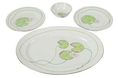 Lot 242 - A collection of four Hermes 'Nil' porcelain items