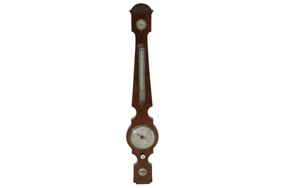 Lot 375 - A 19th century mahogany cased wheel barometer by R. D. Gant of Woodbridge