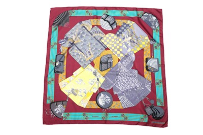 Lot 42 - Hermes 'Kimonos et Inros' Silk Scarf