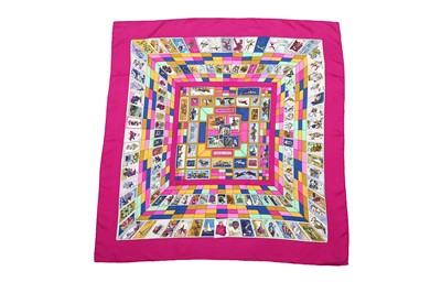 Lot 27 - Hermes 'Correspondence' Silk Scarf