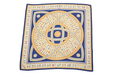 Lot 144 - Hermes 'Donner le Main' Silk Scarf
