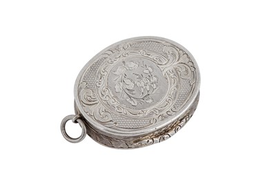 Lot 10 - A Victorian sterling silver vinaigrette, Birmingham 1858 by Aston & Son