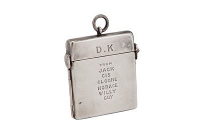 Lot 23 - An Edwardian sterling silver concertina cased set of butt markers, London 1905 by Asprey’s
