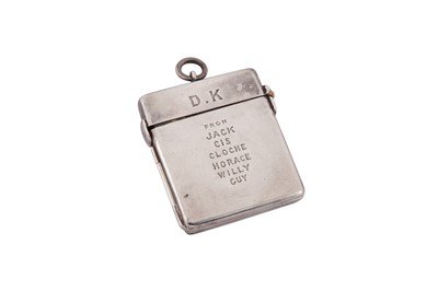 Lot 27 - An Edwardian sterling silver concertina cased set of butt markers, London 1905 by Asprey’s