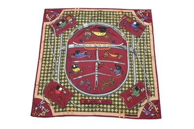 Lot 45 - Hermes 'Les Voitures Nouvelles' Silk Scarf