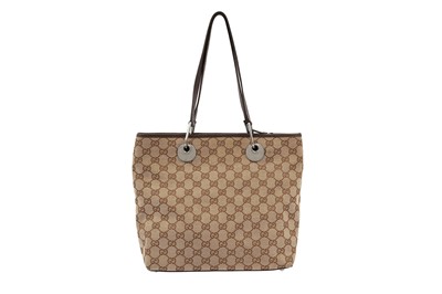 Lot 168 - Gucci Beige Monogram Tote Bag