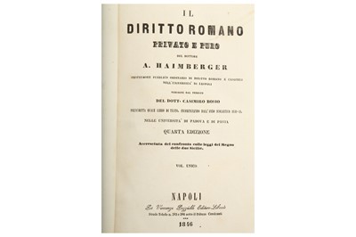 Lot 349 - Law.- Peregrino (Marco Antonio)