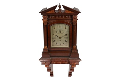 Lot 372A - A late 19th / early 20th century Scottish triple fusee eight bell Westminster chiming bracket clock