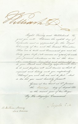 Lot 450 - William IV, King of England