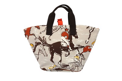Lot 187 - Hermes Grege Panier De Plage Finish Toil GM