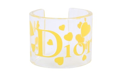 Lot 145 - Christian Dior Yellow Transparent Lucite Cuff